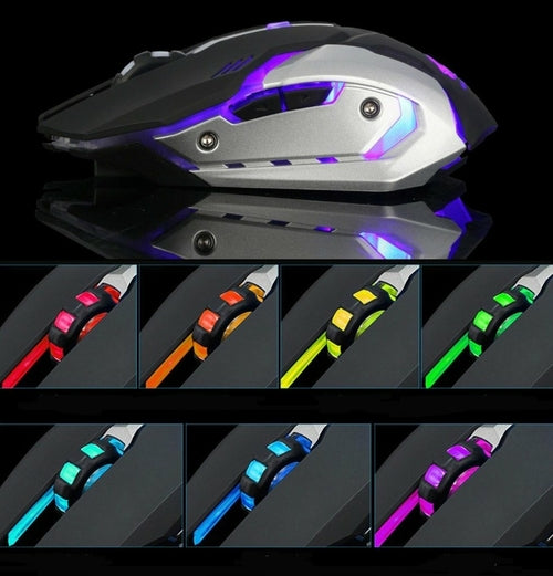 Ninja Dragon Stealth 7 Wireless Silent LED Gaming Professional Mouse